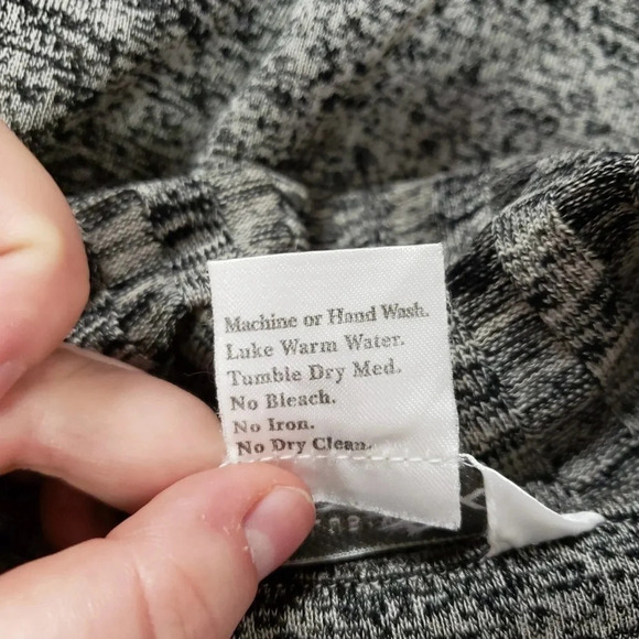 Exclusively Misook 3X plus-size heather gray snap button knit sweater jacket - Picture 6 of 7